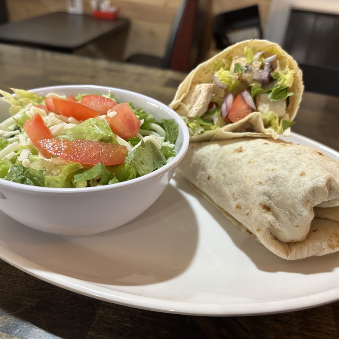 Chicken Bacon Ranch Wrap at Broken Barrel